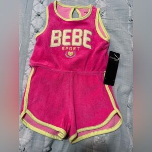 Bebe Sport Pink Romper